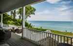 Views of Lake Michigan from the rear deck.